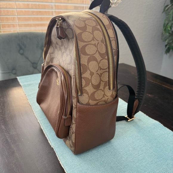 Coach Court Backpack in signature coated canvas - Picture 4 of 9